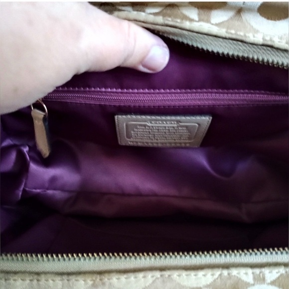 Coach Madeline East West Op Art Sateen Shoulder Bag Handbag - Picture 5 of 8